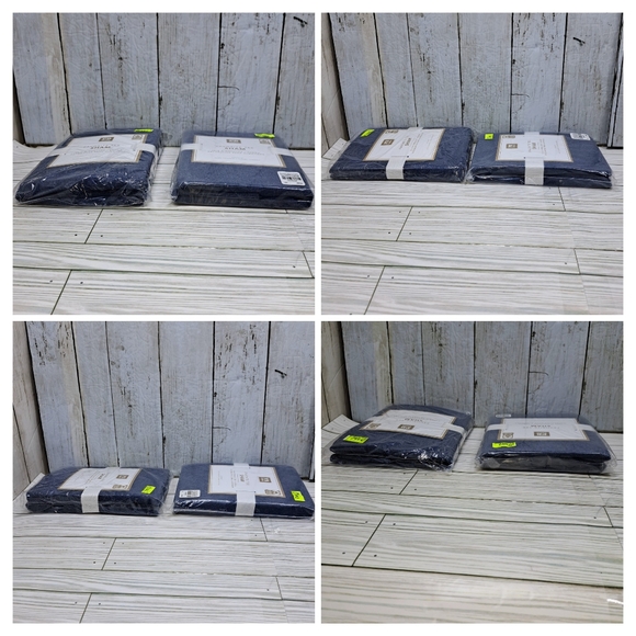 PB Teen Blue 100%Cotton Envelope Style 2Pillow Standard Favorite Tee Shams NIP - Picture 5 of 10